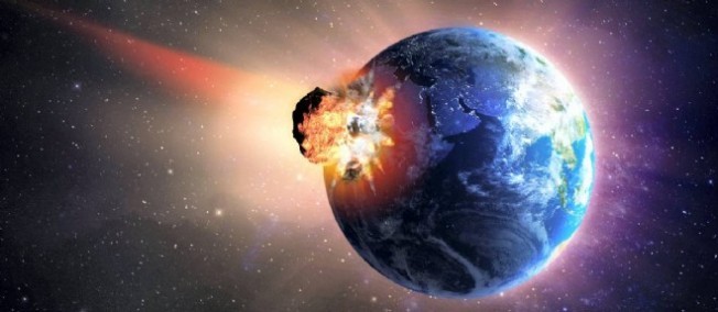 Astéroïde heurtant la Terre